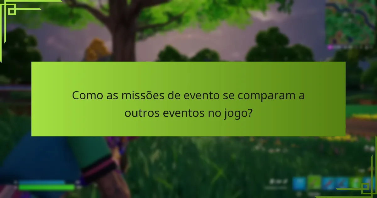 Como podem os jogadores participar em missões de evento?